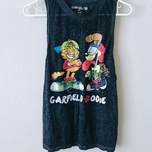 Forever 21 Garfield & Odie Sleveless Tank Top